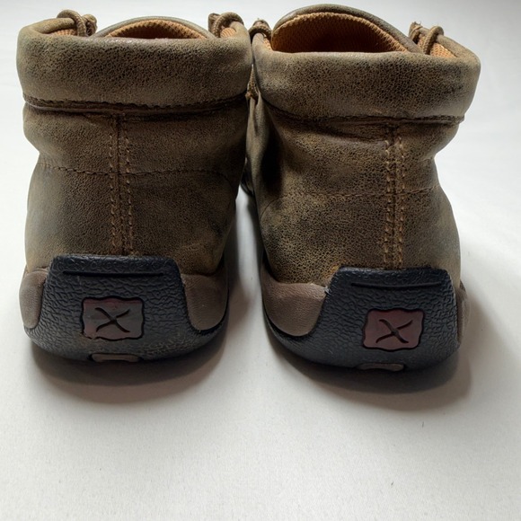 Twisted X Mens Original Chukka Driving Moc Brown Leather Shoes MDM0001 Size 8.5M main image 5